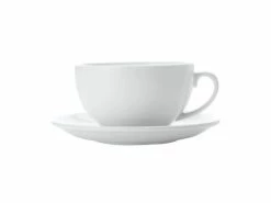 White Basics Cappuccino Cup & Saucer 320ML