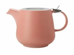 Tint Teapot 600ML Coral
