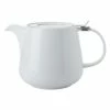 White Basics Teapot with Infuser 600ML 2 White Basics Teapot with Infuser 600ML -Tea & Coffee Sales ay0351