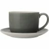 Artisan Cup & Saucer 280ML Storm Grey -Tea &amp Coffee Sales dq0030