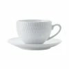 White Basics Diamonds Demi Cup & Saucer 90ML 1 White Basics Diamonds Demi Cup & Saucer 90ML -Tea & Coffee Sales dv0029