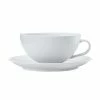 White Basics Diamonds Tea Cup & Saucer Low 250ML -Tea &amp Coffee Sales dv0067
