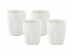White Basics Latte Cup 200ML Set of 4 Gift Boxed