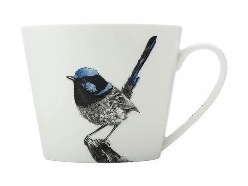 Marini Ferlazzo Birds Mug 450ML Sqt Superb Fairy-wren 2 Marini Ferlazzo Birds Mug 450ML Sqt Superb Fairy-wren