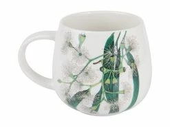 The Blck Pen Golden Summer Mug 400ML White Eucalyptus Gift Boxed -Tea &amp Coffee Sales dx1302 side