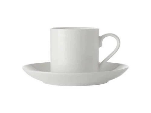 White Basics Straight Demi Cup & Saucer 100ML 4 White Basics Straight Demi Cup & Saucer 100ML - Image 2