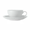 White Basics Coupe Cup & Saucer 200ML 2 White Basics Coupe Cup & Saucer 200ML -Tea & Coffee Sales fx0138