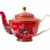 Teas & C's Silk Road Teapot with Infuser 500ML Cherry Red Gift Boxed 1 Teas & C's Silk Road Teapot with Infuser 500ML Cherry Red Gift Boxed -Tea & Coffee Sales hv0155