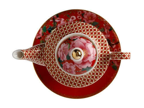 Teas & C's Silk Road Tea For One with Infuser 380ML Cherry Red Gift Boxed 4 Teas & C's Silk Road Tea For One with Infuser 380ML Cherry Red Gift Boxed - Image 2