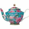 Teas & C's Silk Road Teapot with Infuser 1L Aqua Gift Boxed -Tea &amp Coffee Sales hv0160