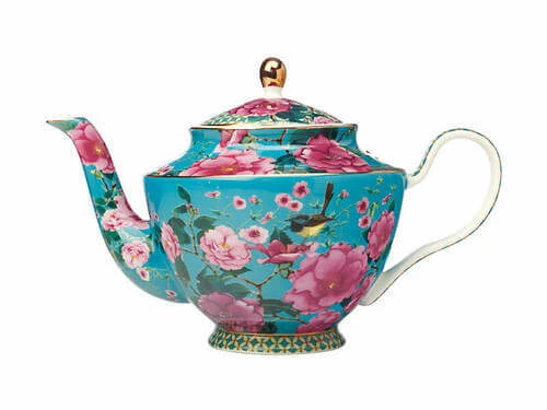 Teas & C's Silk Road Teapot with Infuser 1L Aqua Gift Boxed 4 Teas & C's Silk Road Teapot with Infuser 1L Aqua Gift Boxed - Image 2