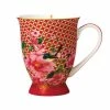 Teas & C's Silk Road Footed Mug 300ML Cherry Red Gift Boxed 1 Teas & C's Silk Road Footed Mug 300ML Cherry Red Gift Boxed -Tea & Coffee Sales hv0163