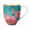 Teas & C's Silk Road Coupe Mug 440ML Aqua Gift Boxed -Tea &amp Coffee Sales hv0170