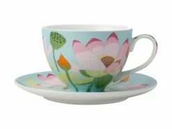 Royal Botanic Gardens Victoria Lotus Cup & Saucer 240ML Mint Gift Boxed