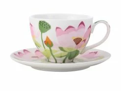 Royal Botanic Gardens Victoria Lotus Cup & Saucer 240ML White Gift Boxed