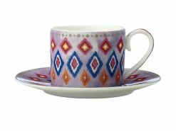 Teas & C's Zanzibar Demi Cup & Saucer 100ML Set of 2 Gift Boxed