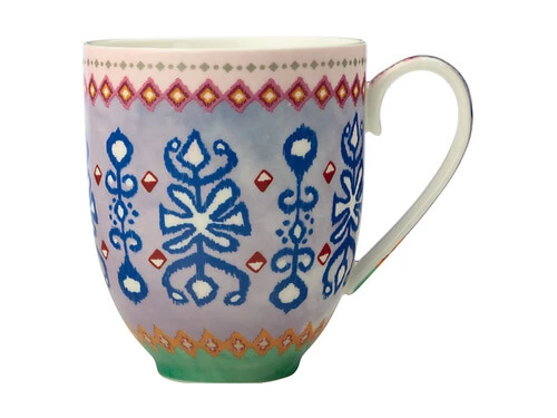 Teas & C's Zanzibar Coupe Mug 440ML Ikat Gift Boxed 3 Teas & C's Zanzibar Coupe Mug 440ML Ikat Gift Boxed
