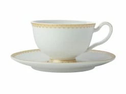 Teas & C's Classic Footed Cup & Saucer 200ML White Gift Boxed
