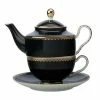 Teas & C's Classic Tea for One with Infuser 380ML Black Gift Boxed -Tea &amp Coffee Sales hv0271