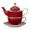 Teas & C's Classic Tea for One with Infuser 380ML Cherry Red Gift Boxed 2 Teas & C's Classic Tea for One with Infuser 380ML Cherry Red Gift Boxed -Tea & Coffee Sales hv0274