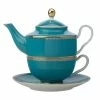 Teas & C's Classic Tea for One with Infuser 380ML Aqua Gift Boxed 2 Teas & C's Classic Tea for One with Infuser 380ML Aqua Gift Boxed -Tea & Coffee Sales hv0283