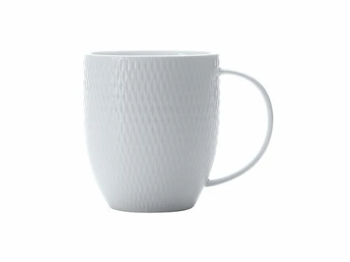White Basics Diamonds Coupe Mug 370ML 3 White Basics Diamonds Coupe Mug 370ML