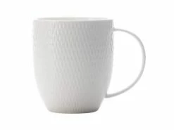 White Basics Diamonds Coupe Mug 370ML 7 White Basics Diamonds Coupe Mug 370ML -Tea & Coffee Sales jx260535 1