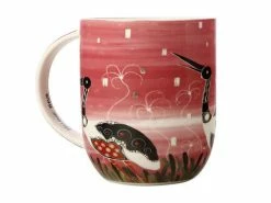 Melanie Hava Jugaig-Bana-Wabu Mug 440ML Jabirus Pink Gift Boxed -Tea &amp Coffee Sales kl0049 1f