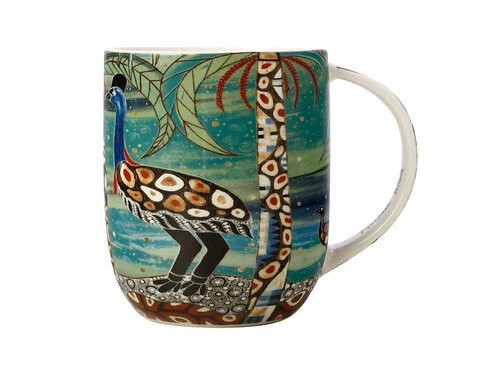 Melanie Hava Jugaig-Bana-Wabu Mug 440ML Cassowaries Home Gift Boxed 3 Melanie Hava Jugaig-Bana-Wabu Mug 440ML Cassowaries Home Gift Boxed