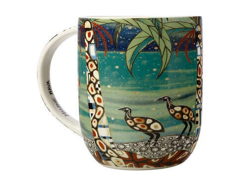 Melanie Hava Jugaig-Bana-Wabu Mug 440ML Cassowaries Home Gift Boxed 5 Melanie Hava Jugaig-Bana-Wabu Mug 440ML Cassowaries Home Gift Boxed - Image 3