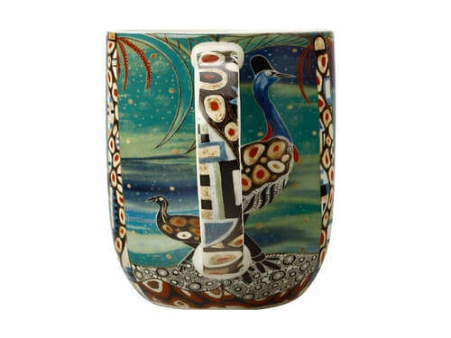 Melanie Hava Jugaig-Bana-Wabu Mug 440ML Cassowaries Home Gift Boxed 4 Melanie Hava Jugaig-Bana-Wabu Mug 440ML Cassowaries Home Gift Boxed - Image 2