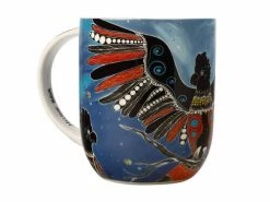 Melanie Hava Jugaig-Bana-Wabu Mug 440ML Black Cockatoos Gift Boxed -Tea &amp Coffee Sales kl0059 1f