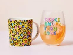 Kasey Rainbow Wild at Heart Mug & Glass Set Wild Yellow Gift Boxed -Tea &amp Coffee Sales maxwell williams kasey rainbow wildatheart 04 800x600