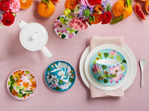 Royal Botanic Gardens Victoria Lotus Demi Cup & Saucer 100ML Mint Gift Boxed 4 Royal Botanic Gardens Victoria Lotus Demi Cup & Saucer 100ML Mint Gift Boxed - Image 2