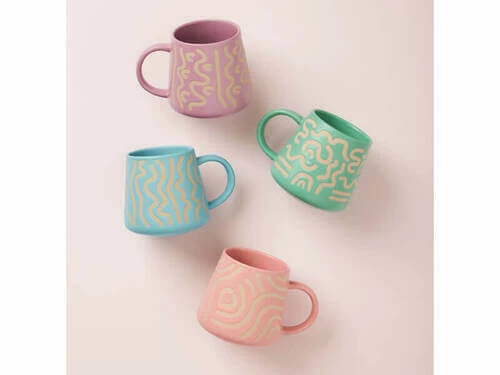 Squiggle Mug 420ML Mint 4 Squiggle Mug 420ML Mint - Image 2