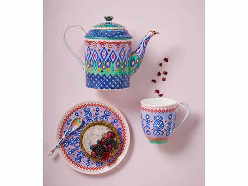 Teas & C's Zanzibar Coupe Mug 440ML Ikat Gift Boxed 4 Teas & C's Zanzibar Coupe Mug 440ML Ikat Gift Boxed - Image 2